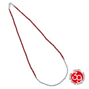 SunKu TN 39 y Red Vintage Beads & Silver Peace Hook Necklace [ SK-341-RED ] bh Be[W r[Y Vo[ s[X tbN lbNX z[ Ki ] 925  v[g jZbNX Mtg yA 