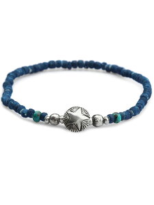SunKu �T���N 39 �y STAR CONCHA BEADS BRACELET IDG / �X�^�[�R���`�� �u���X���b�g �C���f�B�S [ SK-207-IDG ] �z[ ���K�i ] �r�� �^�[�R�C�Y �X�^�[�����O�V���o�[ �� �� �� �g���R�� �� 925 �y�A �v���[���g 