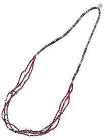 SunKu サンク 39 【 Antique beads necklace three-strand w Turquoise アンティーク ビーズ ネックレス スリースタンダード ターコイズ [ SK-238 ] 】[ 正規品 ] ホワイトハート シルバー ターコイズ アンティーク ユニセックス メンズ 【 送料無料 】