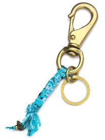 SunKu サンク 39 【 BANDANA KEYRING (TURQUOISE) / バンダナキーリング [ SK-252 ] 】[ 正規品 ] キーホルダー キーチェーン ターコイズ トルコ石 ナスカン スイベル コットン Brass ブラス 真鍮 ペア プレゼント ギフト ユニセックス メンズ レディース