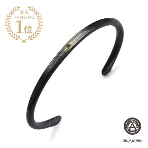 amp japan �A���v �W���p�� �y Black Brass Bangle With Diamond [ 16AO-320 ] �u���b�N �u���X �o���O�� �E�B�Y �_�C�������h �z[ ���K�i ] �r�� �J�t�u���X���b�g �אg ��� �^�J �� �� �y�A �v���[���g �M�t