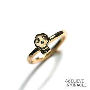 BELIEVEINMIRACLE r[uC~N y SKULL BABY RING ( K18GP ) XJxCr[O 18R[eBO z[ Ki ] w sL[ hN [  925 yA v[g jZbNX Y fB