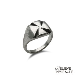 BELIEVEINMIRACLE �r���[�u�C���~���N�� �y SIGNET RING IRON CROSS �V�O�l�b�g �����O �A�C�A�� �N���X �z[ ���K�i ] �w�� �s���L�[ �V���o�[ �� 925 �y�A �v���[���g ���j�Z�b�N�X �����Y ���f�B�[�X �l�C