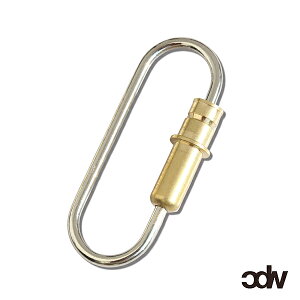 CANDY DESIGN & WORKS LfB fUC&[NX y BULLET CARABINER " NICKEL-PLATED × POLISHED BRASS " [ CHW-13 ] / Jri z[ Ki ] L[z_[ L[O  uX ^J Vv v[g yA 