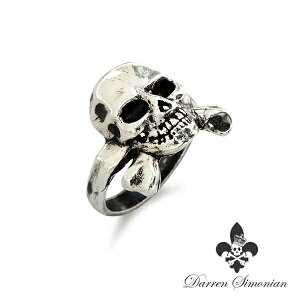 Darren Simonian �_���� �V���j�A�� �y Skull And Cross Bones Ring / �X�J�� �� �N���X�{�[���Y �����O �z[ ���K�i ] �w�� �V���o�[ 925 �� �W���j�[�f�b�v���p �l�C �u�����h ������� ���A �����Y ���f�B�[