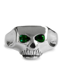 Flash Point フラッシュポイント 【 JIM SKULL-SE EMERALD ジムスカル シンセティック エメラルド 】[ 正規品 ] 指輪 ドクロ 骸骨 着用 愛用 グリーン シルバー 銀 925 緑 ペア プレゼント ギフト ユニセックス メンズ レディース 【 送料無料 】