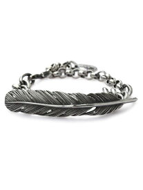 HARIM ハリム 【 HARIM FEATHER CHAIN LINK BRACELET / [ HRA050 SV ] 】[ 正規品 ] フェザー ブレスレット ブレス シルバー メンズ レディース 【 送料無料 】