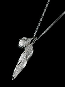 HARIM n y Slender feathers Very shine Necklace RP / [ HRP104RP ] z[ Ki ] lbNX tFU[ y_g Vo[ Y fB[X y  z