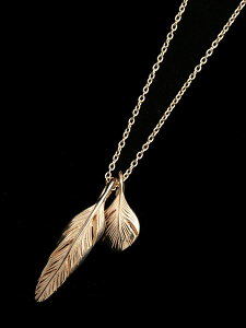 HARIM n y Slender feathers Half Very shine Necklace GP / [ HRP105GP ] z[ Ki ] lbNX tFU[ y_g y_g S[h Y fB[X y  z