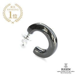 HARIM ハリム 【 Good Pierce L (Black Titanium coating) / [ HRA048TB ] 】[ 正規品 ] ピアス ブラック チタン イヤリング シルバー ペア プレゼント ギフト ユニセックス メンズ レディース 片耳 人気 ブランド おしゃれ 【 送料無料 】