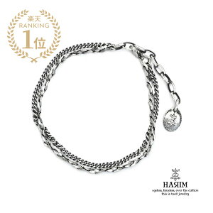 HARIM �n���� �y COMBINATINO CHAIN ANK / �R���r�l�[�V�����`�F�[�� �A���N���b�g [ HRC008AK ] �z[ ���K�i ] 2�A �d�˕t�� ���C���[�h �אg �X�^�[�����O�V���o�[ 925 �� �y�A �M�t�g �v���[���g ���j�Z�b