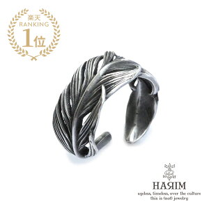 HARIM �n���� �y Small Owl Feather ring / [ HRR015_Small ] �z[ ���K�i ] �t�F�U�[ �s���L�[�����O �V���o�[ �t�N���E �w�� �� �H�� �� �� �����Y ���f�B�[�X �y �������� �z