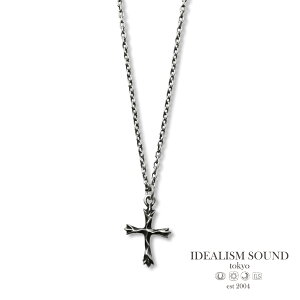 IDEALISM SOUND CfAYTEh y Raised Wave Cross Necklace [ No.10007 ] NX lbNX z[ Ki ] y_g Vo[ \  v[g WG[ jZbNX Y fB[X l