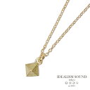 イデアリズムサウンド IDEALISM SOUND 【 K10 Yellow Gold & Ruby スクエア ピラミッド ネックレス [ No.11104 ] 】[ …