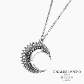 IDEALISM SOUND イデアリズムサウンド 【 Large Moon Necklace (Silver) [ No.12067 ] ラージムーンネックレス ( シルバー ) 】[ 正規品 ] ペンダント 調節可能 プレゼント ユニセックス メンズ レディース 人気 ブランド おしゃれ 【 送料無料 】