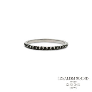 IDEALISM SOUND CfAYTEh y Studs Textured Ring ( Silver ) [ No.11100 ] X^bY eNX`[h O z[ Ki ] w Vo[  925 אg v[g jZbNX Y fB[X l