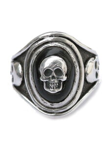 Lee Downey [_Ej[ Cast Skull Ring (Black Jet) / XJ O w WFbg  hN Vo[ Y fB[X y  z