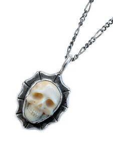 Lee Downey [_Ej[ Large Waves Skull Necklace (Mammoth Ivory) / XJ lbNX y_g }X  Vo[ hN Y fB[X y  z