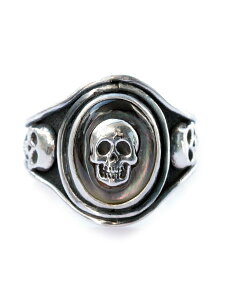 Lee Downey ���[�_�E�j�[ Cast Skull Ring (Black Shell) / �X�J�� �����O �w�� �V�F�� �L�k ��� �h�N�� �V���o�[ �����Y ���f�B�[�X �y �������� �z