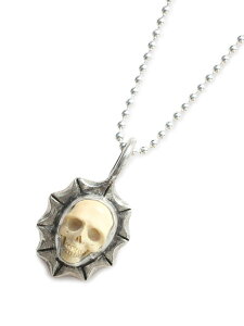 Lee Downey [_Ej[ Tiny Skull Necklace (Large Waves) - Mammoth Ivory / XJ lbNX y_g }X  Vo[ hN Y fB[X y  z