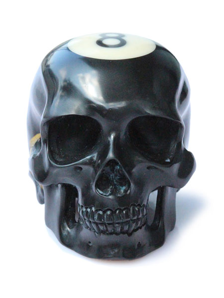 Lee Downey リーダウニー Carved Billiard Ball Skull #8   スカル ビリヤードボール ドクロ メンズ レディース 