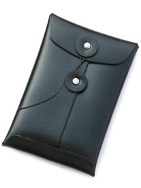 gbb custom leather / gbb カスタム レザー 【 レザー カードケース (Black) 】[ 正規品 ] 名刺入れ 革 封筒 ブラック 黒 メンズ レディース