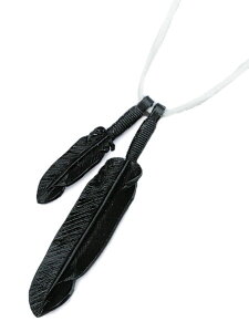 ROOSTERKING & CO. [X^[LO&Jpj[ y White Lacing Leather Feather Necklace (Black) U[tFU[lbNX ubN z[ Ki ] zCg y_g r[Y fBAXL CfBA 