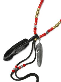 ROOSTERKING & CO. ルースターキング&カンパニー 【 ※it's12midnight Limited LYNCH × ROOSTERKING W FEATHER NECKLACE リンチシルバースミス フェザーネックレス 】[ 正規品 ] ペンダント 銀 金 メンズ レディース 【 送料無料 】