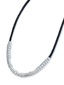 Garden of Eden ガーデン オブ エデン 【 Silver Beads Necklace [ ED-15FL-CH04 ] シルバービーズネックレス 】[ 正規品 ] チョーカー ペンダント レザーコード ディアスキン トライアングル チャーム 銀 ユニセックス メンズ レディース 【 送料無料 】