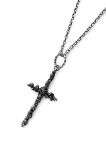 Garden of Eden ガーデン オブ エデン 【 CROSS NECKLACE (BLACK) [ 20-D131G429.blk ] クロスネックレス ブラック 】[ 正規品 ] ペンダント シルバー ダイエットブッチャースリムスキン Wネーム コラボ 十字架 銀 925 メンズ レディース 【 送料無料 】