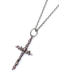 Garden of Eden ガーデン オブ エデン 【 CROSS NECKLACE (RED) [ 20-D131G429.red ] クロスネックレス レッド 】[ 正規品 ] ペンダント シルバー ダイエットブッチャースリムスキン Wネーム コラボ 十字架 銀 赤 925 メンズ レディース 【 送料無料 】