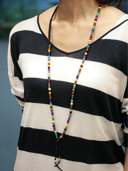 楽天市場】M.Cohen エムコーエン 【 アンティークビーズ & レザー  