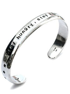 BELIEVEINMIRACLE �r���[�u�C���~���N�� �y SMALL LETTER BANGLE �X���[�����^�[�o���O���z[ ���K�i ] �J�t�u���X���b�g �X�^�[ ���b�Z�[�W �X�e�B�[�u�W���u�Y ���� �� �� 925 �y�A �v���[���g ���j�Z�b