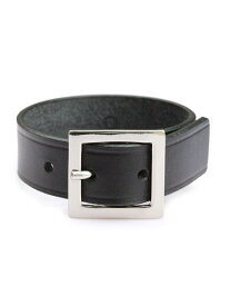 ON THE SUNNY SIDE OF THE STREET オン ザ サニー サイド オブ ザ ストリート 【 Leather Bracelet (Black) レザーブレスレット ( ブラック ) 】[ 正規品 ] ベルト 上質革 シンプル シルバー 黒 ペア ギフト プレゼント ユニセックス メンズ レディース