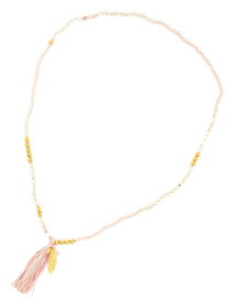 Chan Luu チャンルー 【 PINK MIX LAYERING TASSEL NECKLACE [ NGZ-10842 ] ピンク ミックス レイヤリング タッセル ネックレス 】[ 正規品 ] ペンダント ゴールド フェザー ビーズ オパール クリスタル 天然石 プレゼント レディース 【 送料無料 】