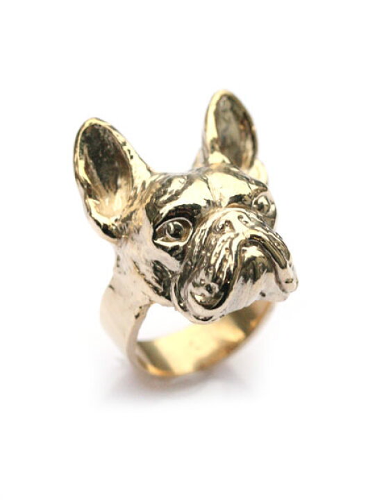 楽天市場】VERAMEAT ヴェラミート 【 フレンチブルドッグ リング (Gold  