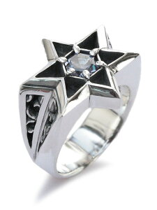 FUNKOUTS t@NAEc y Hexagram Ring / wLTO O z[ Ki ] X^[ Z䊐 ALThCg Vo[925  F ΐF u[ O[ yA v[g Y fB[X 