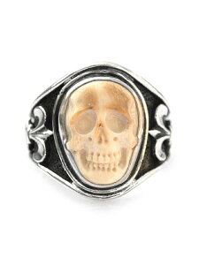 Lee Downey ���[�_�E�j�[ �y Sculpted Skull Ring - Mammoth Ivory / �X�J�� �����O �z[ ���K�i ]�i�w��/�}�����X/����/�h�N��/��/�X�^�[�����O�V���o�[/��/925/�y�A/�v���[���g/�M�t�g/���j�Z�b�N�X/�����Y/