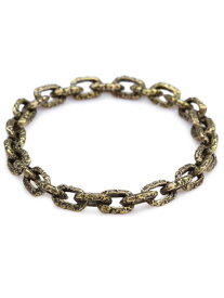 M.Cohen エムコーエン 【 Brass Carved Link Bracelet [ B-101103-BRS ] / ブラス カーブド リンク ブレスレット 】[ 正規品 ] プレゼント ギフト ユニセックス 【 送料無料 】