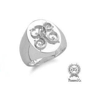 PEANUTS&CO. ピーナッツカンパニー 【 Signet Ring (L / Silver) / シグネットリング 】[ 正規品 ] 指輪 スターリングシルバー 銀 925 ペア プレゼント ギフト ユニセックス メンズ レディース 人気 ブランド おしゃれ 【 送料無料 】