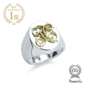 PEANUTS&CO. �s�[�i�b�c�J���p�j�[ �y Signet Ring (S / K18 Gold) �V�O�l�b�g�����O �z[ ���K�i ] K18�C�G���[�S�[���h �w�� �X�^�[�����O�V���o�[ �� �� 925 �y�A �v���[���g �M�t�g ���j�Z�b�N�X �����Y 