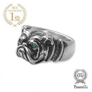 PEANUTS&CO. s[ibcJpj[ y Bull Dog Ring (Silver) / uhbN O Vo[ z[ Ki ] r[ Gh O[ bh sN VR  w   F   925 Y f