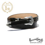 ROOSTERKING & CO. ルースターキング&カンパニー 【 Western Belt BLK / ウエスタンベルト ブラック 】[ 正規品 ] レザーベルト 革ベルト ウエスタンベルト 本革 黒 バックル メンズ レディース 人気 ブランド おしゃれ プレゼント ギフト 【 送料無料 】