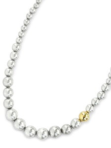 ON THE SUNNY SIDE OF THE STREET I U Tj[ TCh Iu U Xg[g y Gradation Silver Pearl Necklace (Silver w Gold) Of[V Vo[ p[ lbNX z[ Ki ] jZbNX y  