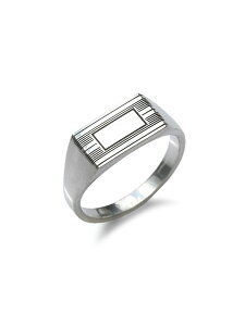 ON THE SUNNY SIDE OF THE STREET �I�� �U �T�j�[ �T�C�h �I�u �U �X�g���[�g �y Engraved Rectangle Ring 910-370R �C���O���C�u�h ���N�^���O�� �����O �z[ ���K�i ] �V���o�[ �� �w�� �v���[���g�y �������� �z