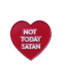 VERAMEAT ヴェラミート 【 Not Today Satan Pin / ハート ピン 】[ 正規品 ] ピンズ ピンバッジ ピンバッチ ワード 可愛い キュート 個性的 プレゼント ギフト ユニセックス メンズ レディース