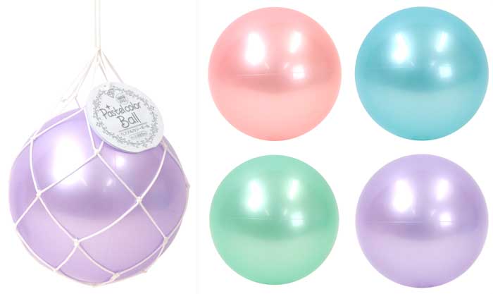 上質 宝石のようにキレイなパステルカラーのボール 美品 パステルカラーボール パステルピンク