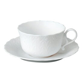 【NARUMI】 【ナルミ】 ボーンチャイナ シルキーホワイト ティー碗皿（1客） 9968-6837p