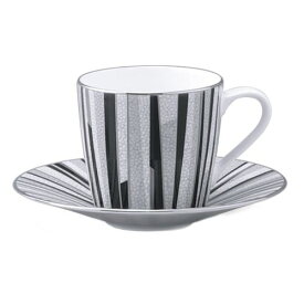 【NARUMI】【ナルミ】 ボーンチャイナ シャグリーン エスプレッソ碗皿(ブラック) 50994-21744