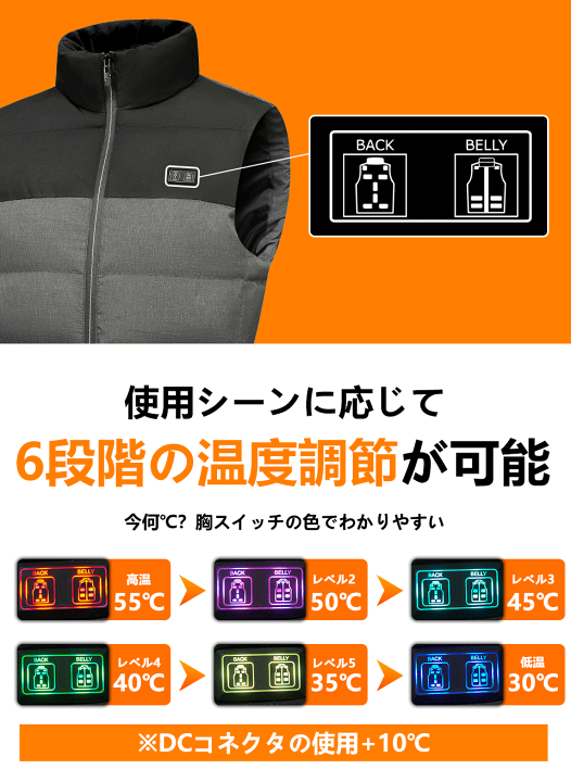Amazon | [Olipa] ヒーターベスト バッテリー付き 20000mah大